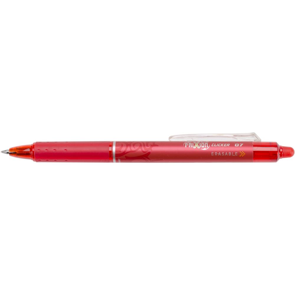Pilot FriXion Red Fine Point Clicker Erasable Pen